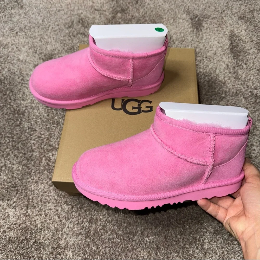 New Kids UGG Classic Ultra Mini Boots Satchet Pink